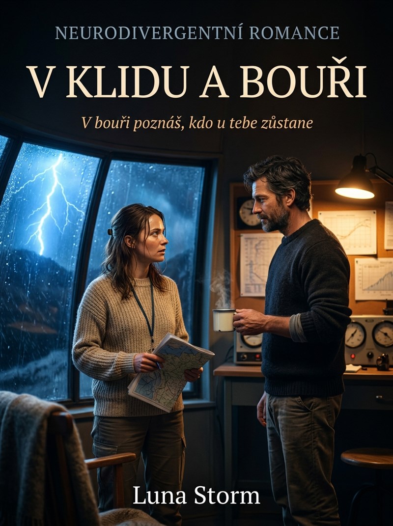 Obálka připravované knihy V klidu a bouři